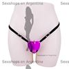 Estimulador vaginal con 12 modos de vibracion con correa sujetadora